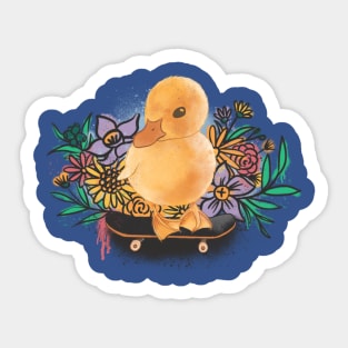 Skater Duckling Sticker